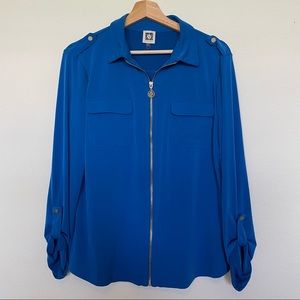 Anne Klein Royal Blue Top Size Large